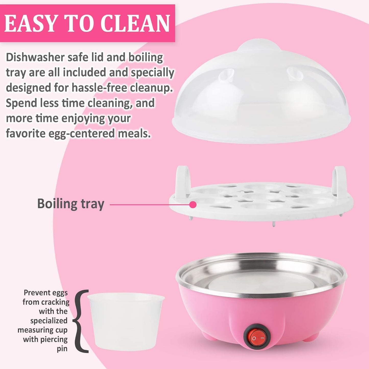 Egg Boiler | 3 Boiling Modes | Automatic Operation | Overheat Protection