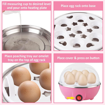 Egg Boiler | 3 Boiling Modes | Automatic Operation | Overheat Protection