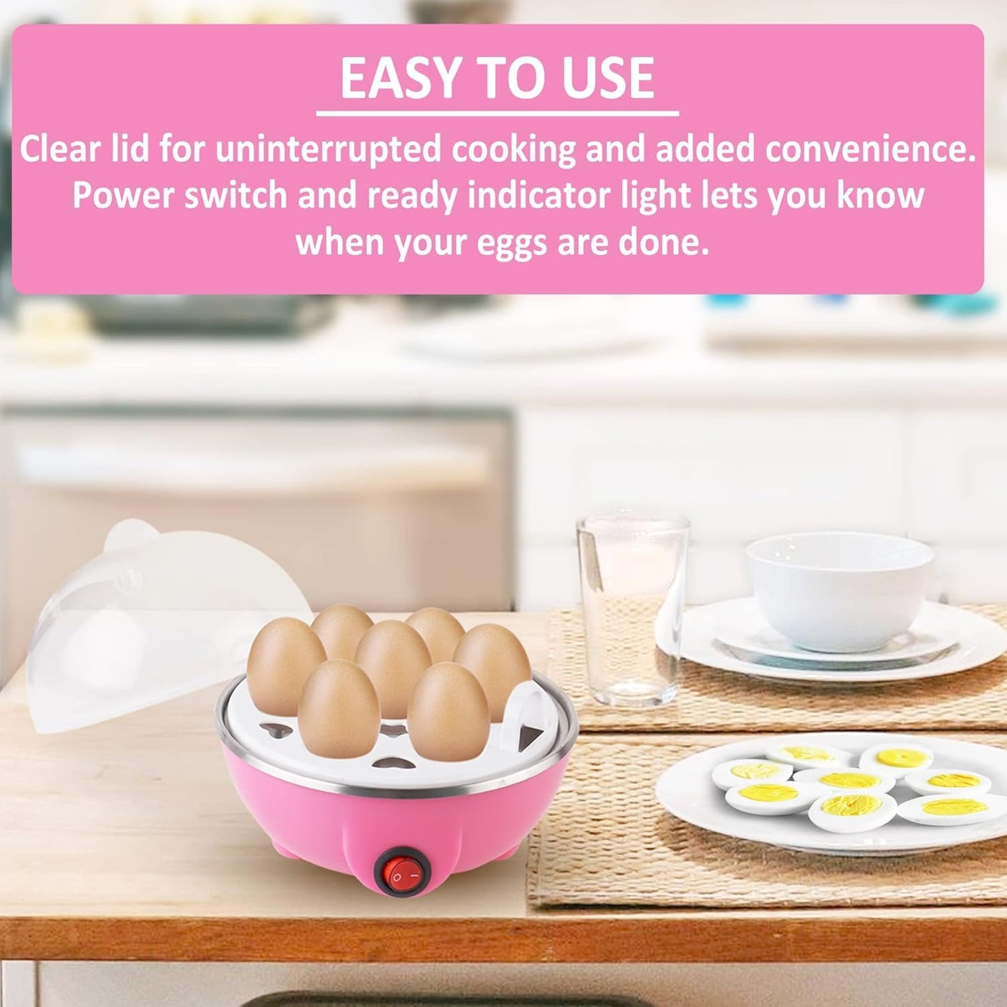 Egg Boiler | 3 Boiling Modes | Automatic Operation | Overheat Protection
