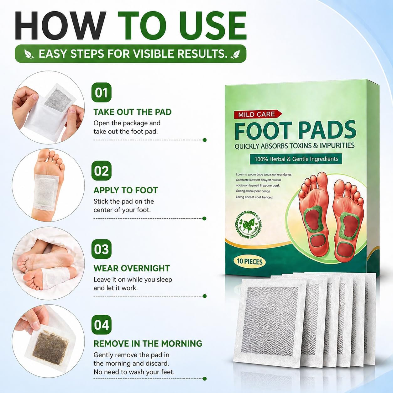 Overnight Foot Renewal Patches | Buy 1 Get 1 Free