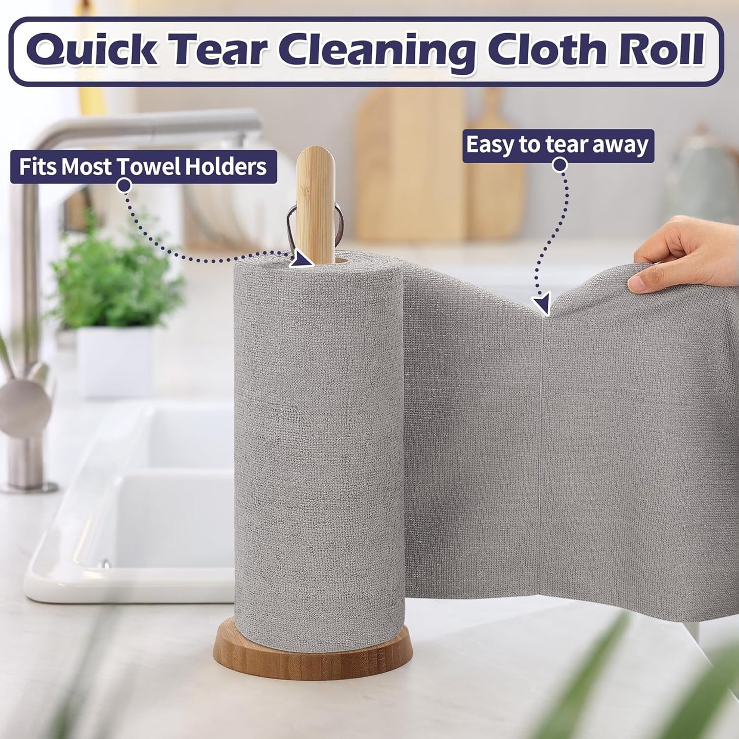 Microfiber Cleaning Cloth Roll 20 Pack