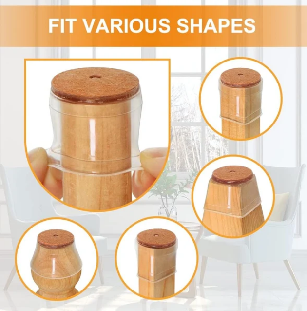 Silicone clear Chair Leg Floor Protector